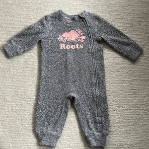 Baby Organic Original Cooper Beaver Romper girls pink 3-6